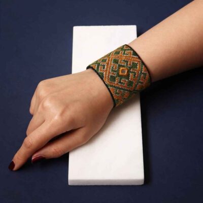 Persian Traditional Embroidered Cuff Bracelet – Kiana Model