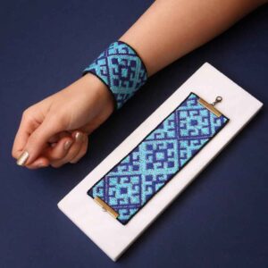 Persian Embroidered Bracelet Model Roya