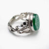 Islamic Yemeni Aqeeq Silver Ring for Men Qul huwallahu ahad