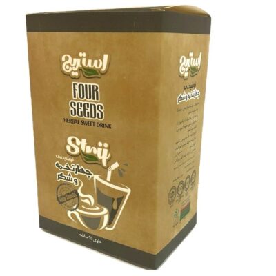 Instant Herbal Seed Drink Powder – Blend of 4 Herbal Seeds & Sugar, Traditional Iranian Sharbat Mix, 15 Sachets × 3 Packs