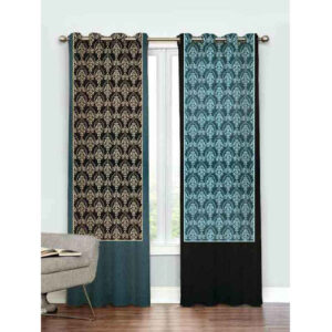 Printed Velvet Eyelet Curtain – Vishka