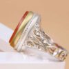 Islamic Yemeni Aqeeq Silver Ring for Men Mohammad