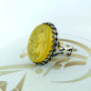 Islamic Yemeni Aqeeq Silver Ring for Men Seyed Alshohada