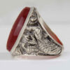 Islamic Yemeni Aqeeq Silver Ring for Men Varesin