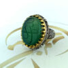 Islamic Yemeni Aqeeq Silver Ring for Men Ya Zeynab