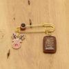 Islamic Safety Pin Brooch for Kids Deer