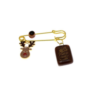 Islamic Safety Pin Brooch for Kids Deer