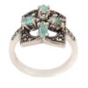 Handcrafted Persian Silver Ring with Neyshabur Turquoise Parnia