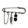 Safety Pin Brooch – Nature-Inspired Accessory