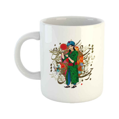 Persian Ceramic Coffee Mug Model Nouruz
