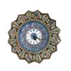 Handcrafted Persian Wooden Wall Clock - Khatam Marquetry Art, Banoo