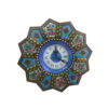 Handcrafted Persian Wooden Wall Clock - Khatam Marquetry Art, Baran
