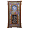 Handcrafted Persian Wooden Wall Clock - Khatam Marquetry Art, Majles