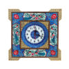 Handcrafted Persian Wooden Wall Clock - Khatam Marquetry Art, Negin