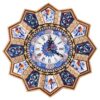 Handcrafted Persian Wooden Wall Clock - Khatam Marquetry Art, Nil