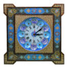 Handcrafted Persian Wooden Wall Clock - Khatam Marquetry Art, Sana