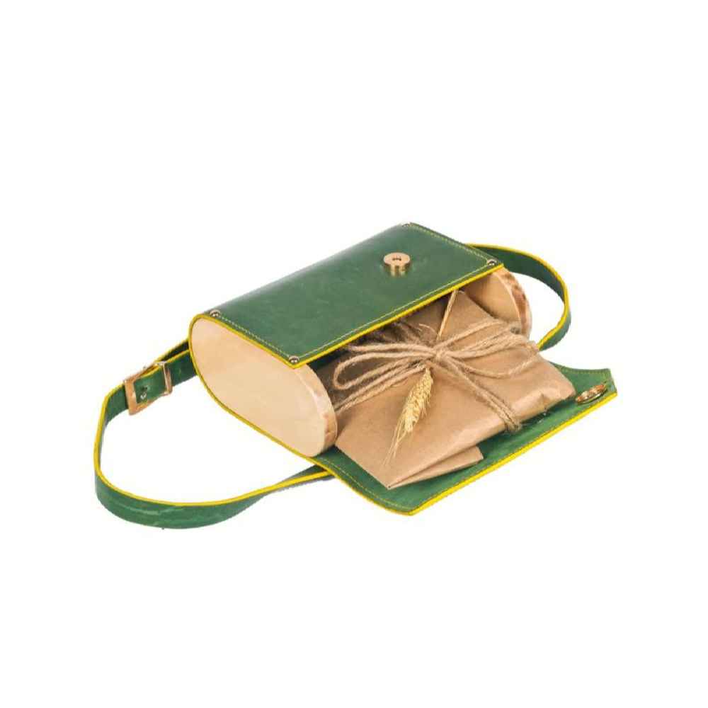 Luxurious Handcrafted Leather Crossbody Shoulder Bag – Olive Edition