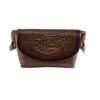 Handcrafted Leather Crossbody Shoulder Bag - Persian Calligraphy Rasa