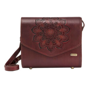 Luxurious Handcrafted Leather Crossbody Shoulder Bag – Tazhib Edition