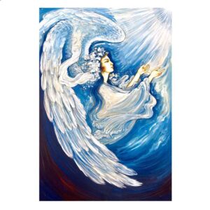 Original Persian Miniature Art Painting: Watercolor on Cardboard – Niayesh by Rasoul Motamedi