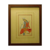 Original Persian Safavid Art Painting: Watercolor and Gouache on Cardboard - Abbasi
