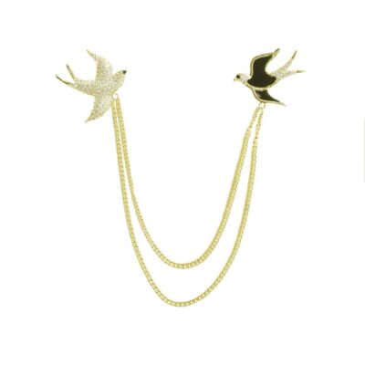 Swallow Metal Dangle Brooch – Artisan Nature Design
