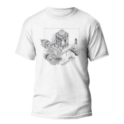 Persian Inspired T-Shirt Model 1001 Shab in Cotton Blend with Persian Night Stories Design