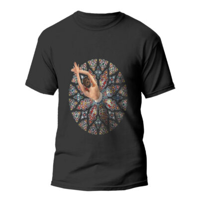 Persian Ballet Art T-Shirt Model Ballerina with Elegant Dance Inspired Graphic Design
