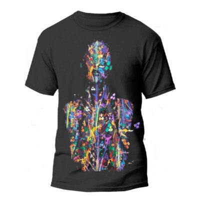 Persian Art Inspired T-Shirt Model Banoo with Minimalist Graphic Design for Women