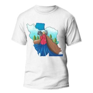 Persian Inspired T-Shirt Model Beautiful Iran – Cultural Heritage Tee