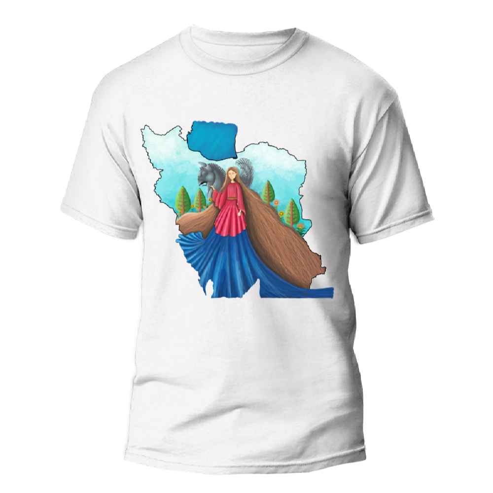 Persian Inspired T-Shirt Model Beautiful Iran – Cultural Heritage Tee