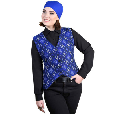 Persian Women's Cropped Waistcoat with Elegant Ryra Traditional Design