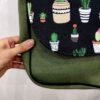 Bohemian Crossbody Shoulder Bag & Shawl Set with Cactus Design