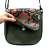 Bohemian Crossbody Shoulder Bag & Shawl Set with Eslimi Pattern