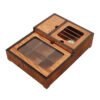 Warmer-Equipped Wooden Tea Chest for Herbal & Classic Tea Bags