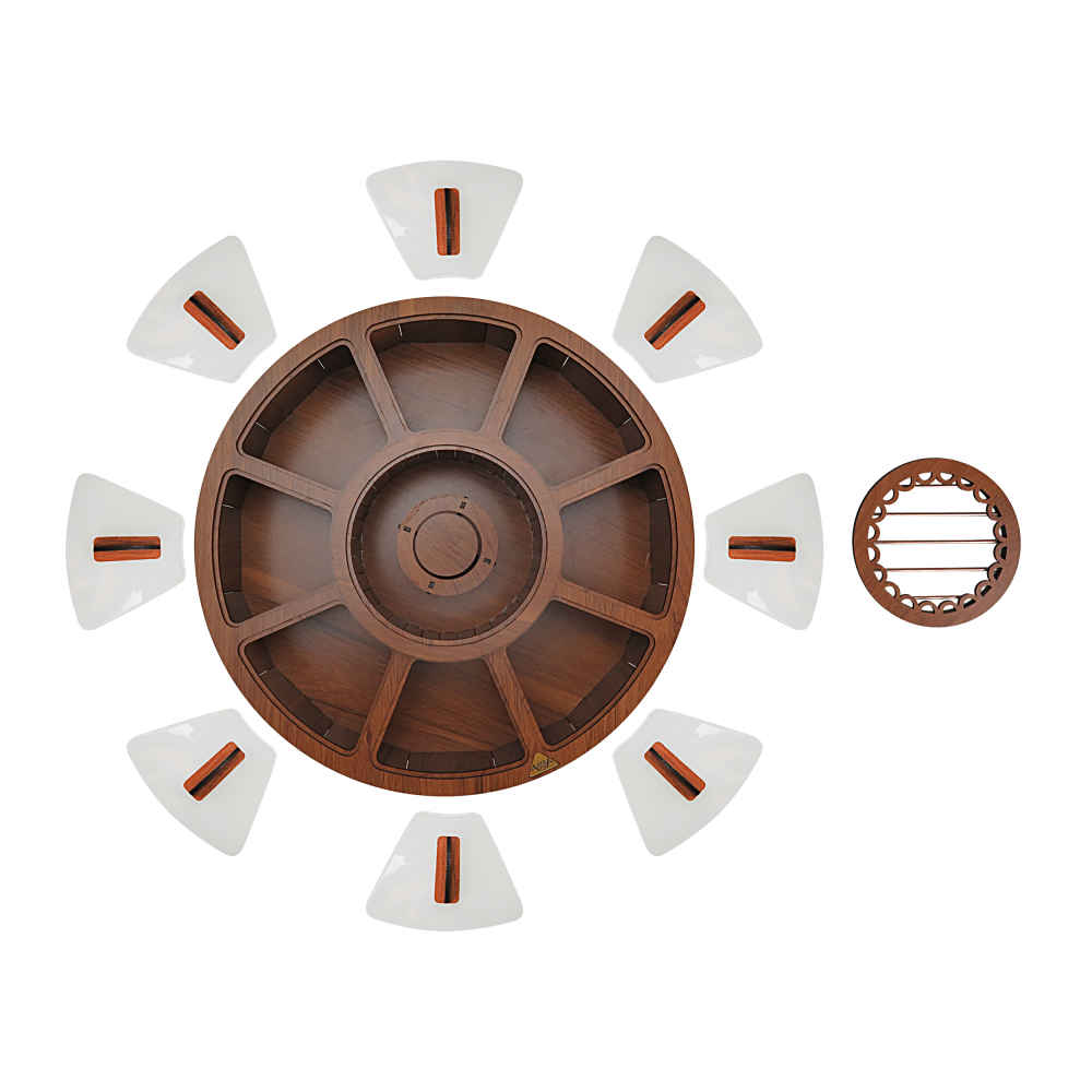 Delaram Design Wooden Tea Chest with Warming Function
