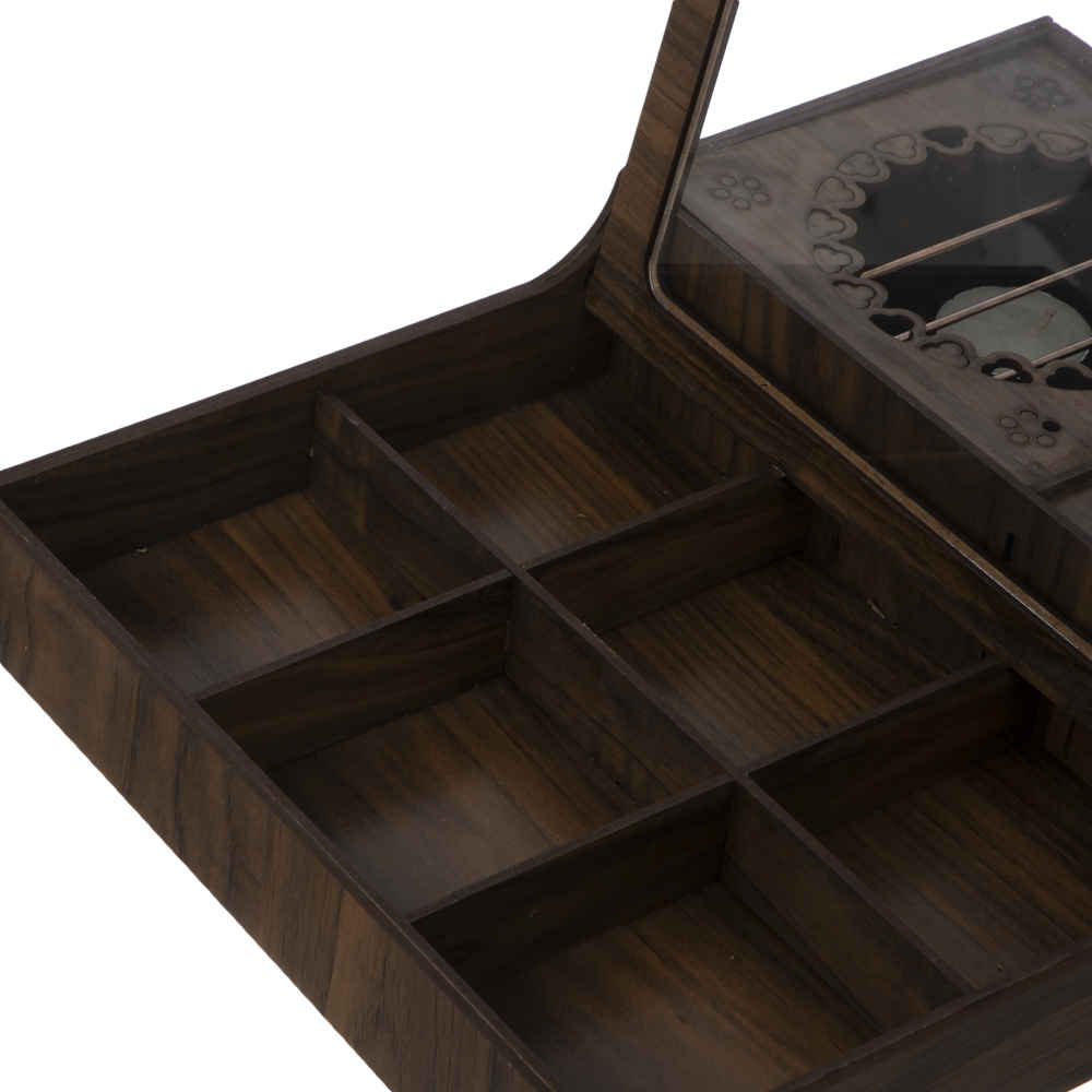 Hamta Style Elegant Warmer Tea Chest Organizer