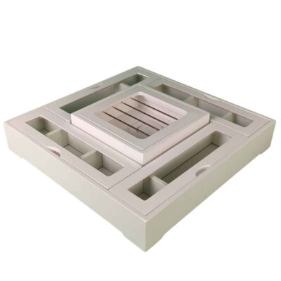 Warmer-Equipped Wooden Tea Box Organizer & Storage for Snacks, Nuts & Chocolate - Hasti Edition