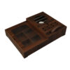 Mahyas Edition Wooden Tea Storage Organizer Chest with Warmer
