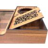 Maneli Model Tea Organizer Chest with Built-In Warmer