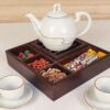 Mina Edition Wooden Tea Bag Organizer Chest with Warmer
