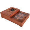 Nafas Design Wooden Tea Organizer Chest with Warmer