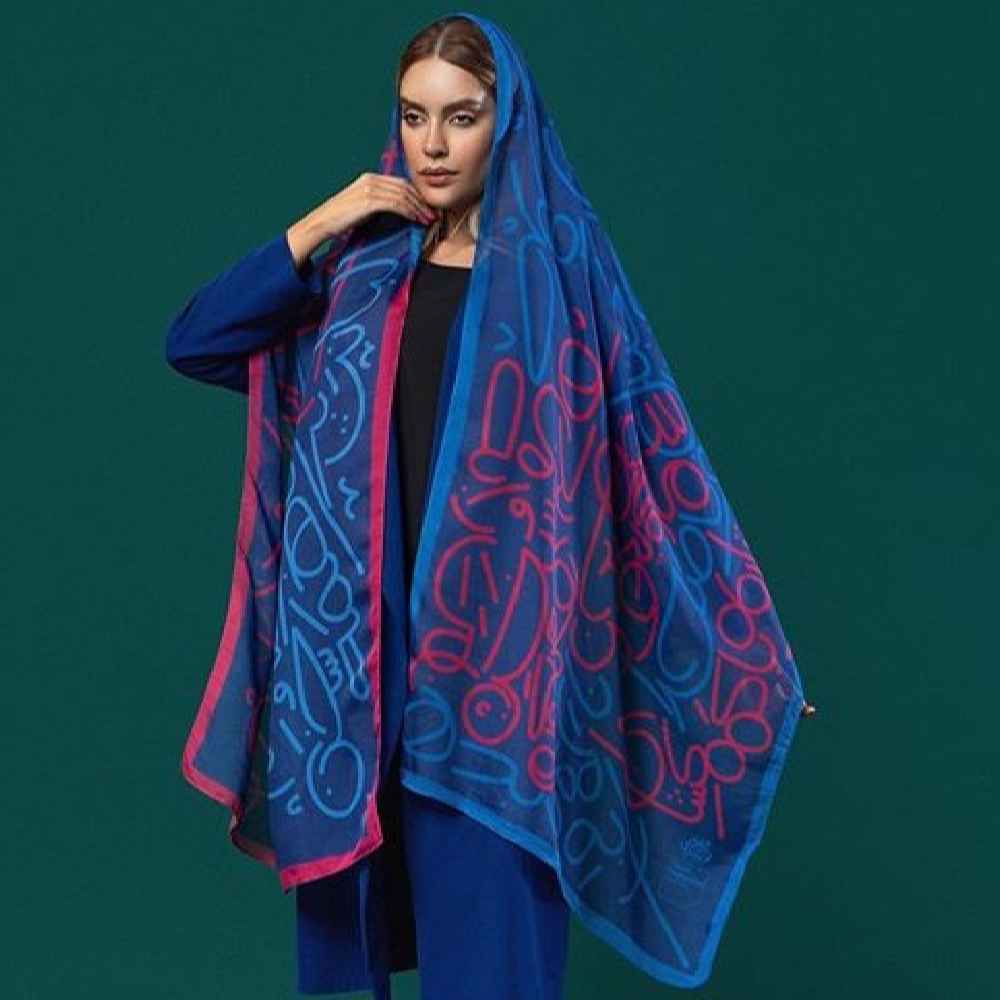 Persian Printed Shawl Artistic & Lightweight Sokhan