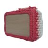 Crochet Storage Basket Yarn Red Baran