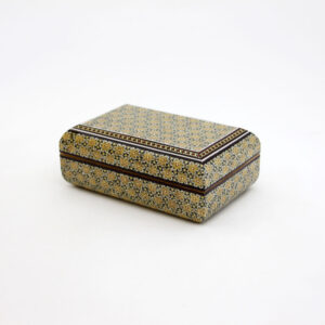 Handcrafted Wooden Jewelry Box with Persian Khatam Design – Ayda