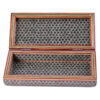 Handcrafted Wooden Jewelry Box with Persian Khatam Design - Borna
