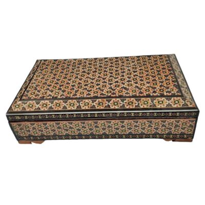 Handcrafted Wooden Jewelry Box with Persian Khatam Design - Nazanin