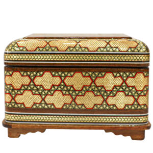 Handcrafted Wooden Jewelry Box with Persian Khatam Design – Rana
