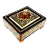Handcrafted Wooden Jewelry Box with Persian Khatam Design - Venoon