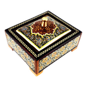 Handcrafted Wooden Jewelry Box with Persian Khatam Design – Venoon